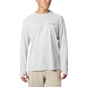 Columbia Sweater Heren, PFG Terminal Deflector Zero Mock Long Sleeve Grijs, 54KLMRYAN